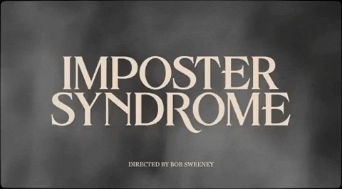 panneau avec écrit : syndrome de l'imposteur