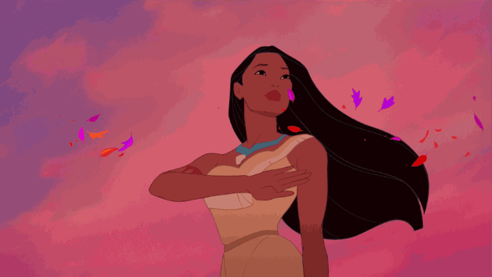 pocahontas qui dit aurevoir de la main